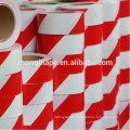 free sample available red/white pe warning tape with printing